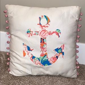 Handmade Lilly Pulitzer anchor pillow Lucky Charms